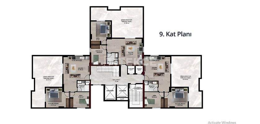 New and Spacious Apartments Close to the Main Road in İzmir