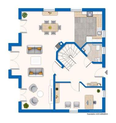 Grundriss / Skizze Erdgeschoss