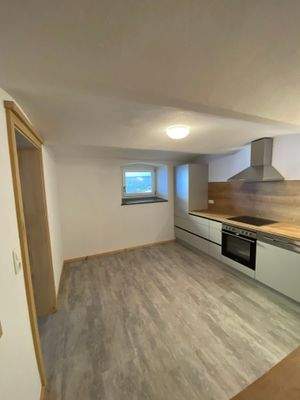 Küche mit Möglichkeit für einen Essplatz