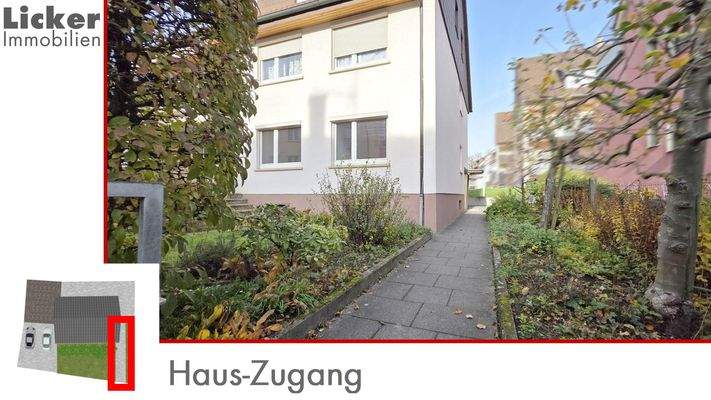 Haus-Zugang