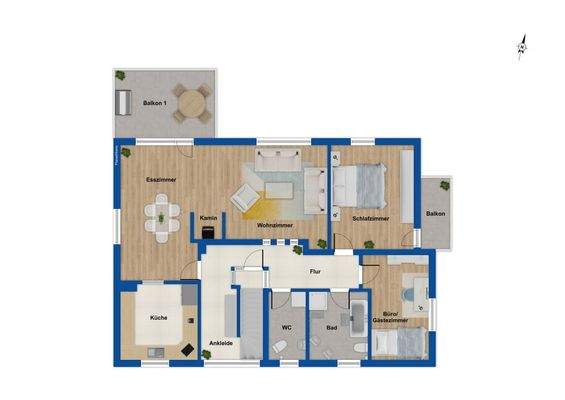 Grundriss Obergeschoss