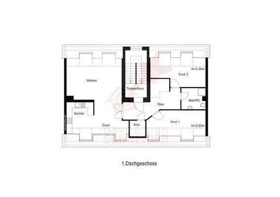 Grundriss 3. OG (1. DG)