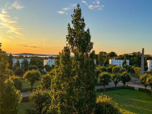 Blick zur Insel Vilm von der Wohnung