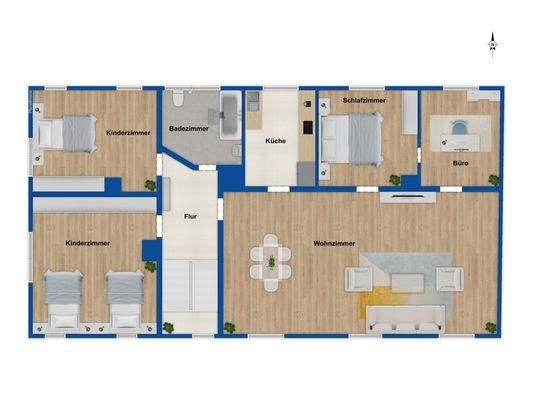 Grundriss - 1. Obergeschoss