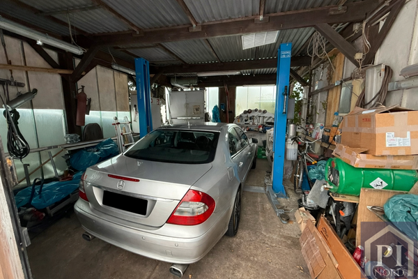 Abstellfläche im Schuppen