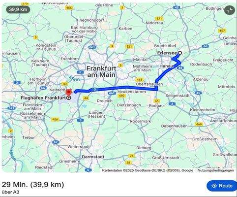 Lage Erlensee - Flug