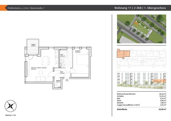 Grundriss Wohnung 11