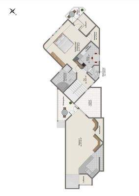 Obergeschoss Galerie 2 und Wohnung