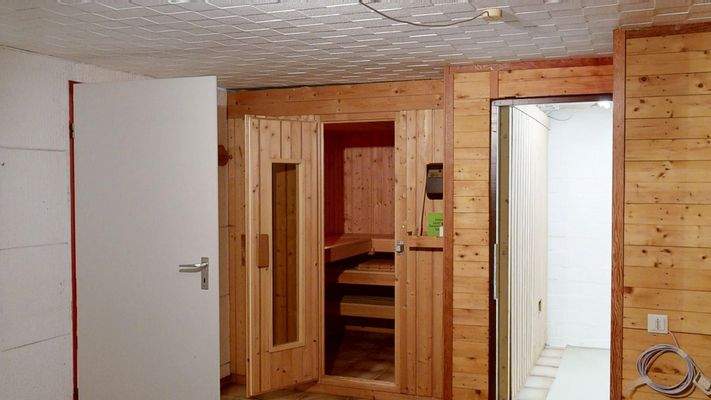 Sauna im Keller