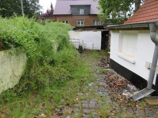 Blick auf die Garage