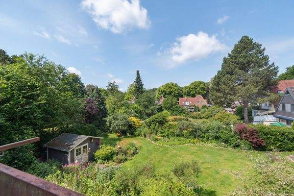 Ausblick ins Grüne, über die Nachbargärten