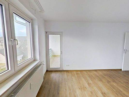 Ansicht II: Wohn- und Esszimmer