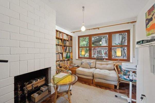 Kaminecke im Wohnzimmer