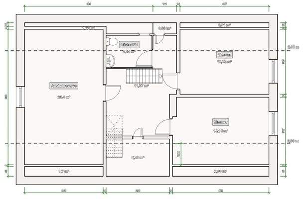 Grundriss Obergeschoss)