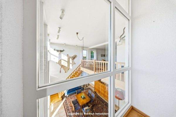 Blick vom Arbeitszimmer OG (Hauptwohnung)