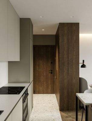 Küche und Eingangsbereich