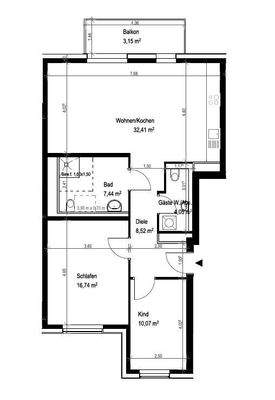 Großzügiger Grundriss