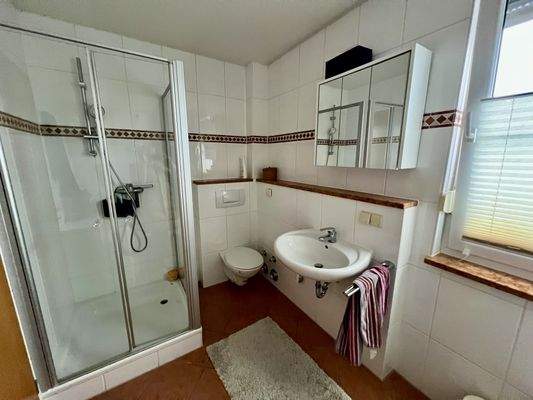 Tageslichtbad mit Dusche..