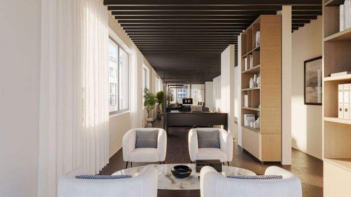 Visualisierungsbeispiel 1.-5. Obergeschoss