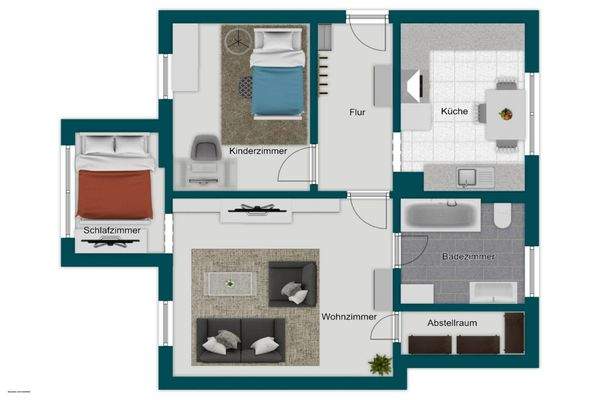 Grundriss Skizze ELW