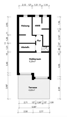 Grundriss Souterrain