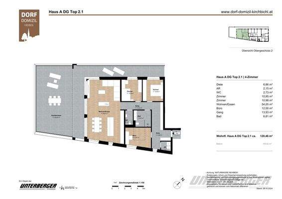 Grundriss Bauteil A Top 2.1