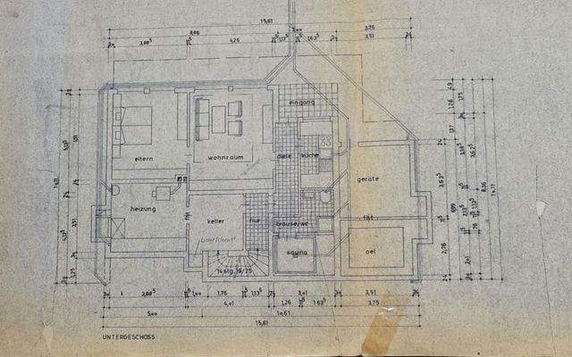 Grundriss Souterrain Original