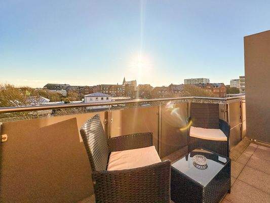 Balkon in Südausrichtung