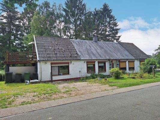 Sicht zum Einfamilienhaus