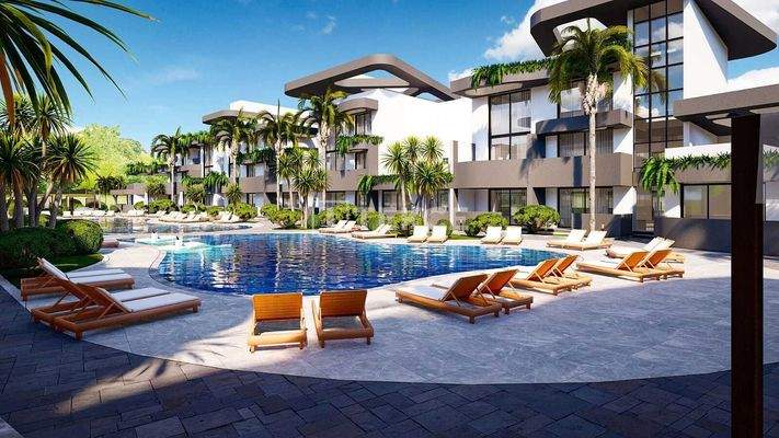 Apartments for Sale in Advanced Complex in North Cyprus Yeniboğaziçi