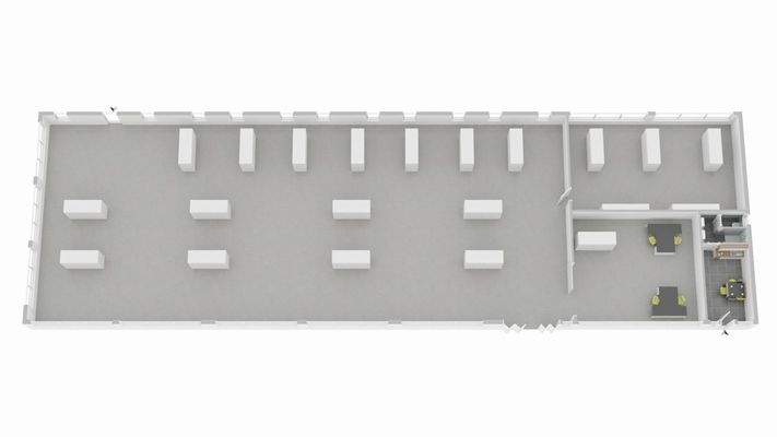 Grundrissskizze Halle