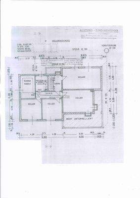 Grundriss Keller