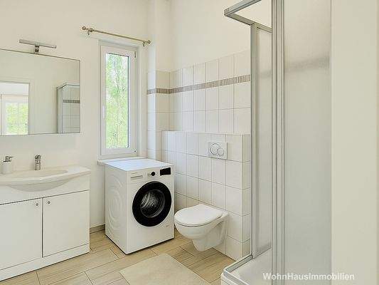 Bad mit Dusche und Wanne