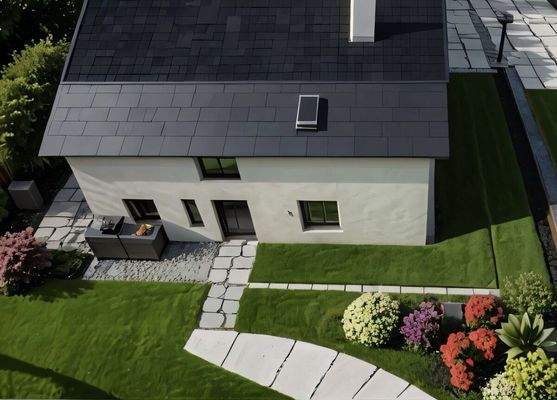 Gartenidee (mit KI digital verändert)