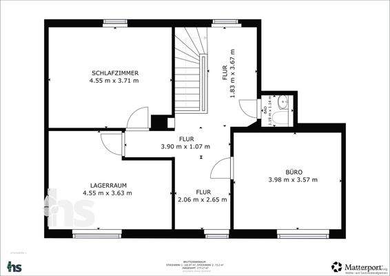 Grundriss Miethaus - Obergeschoss