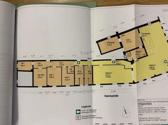 Grundriss mit Raumdarstellung