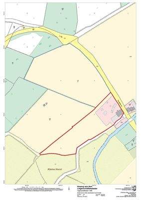 Flurkarte mit Einzeichnung