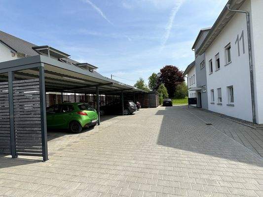 Carports am Hauseingang