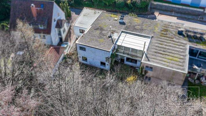 Luftansicht von hinten