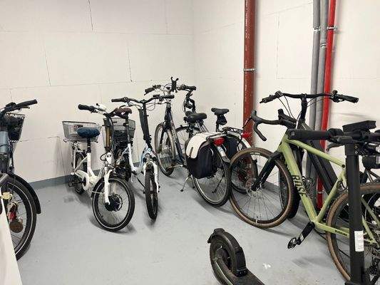 Fahrradraum im Erdgeschoss