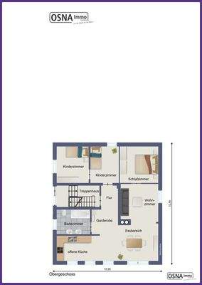 Grundriss Obergeschoss Vorderhaus