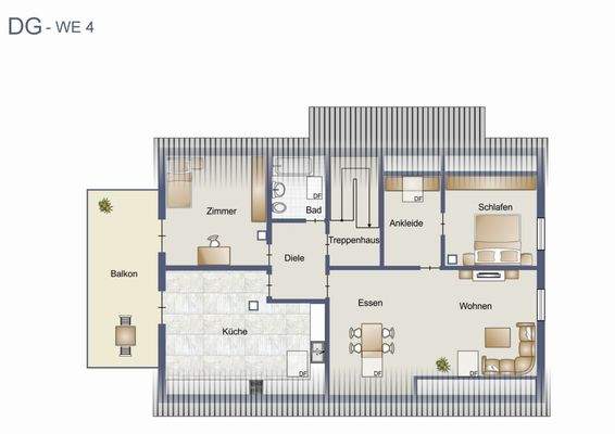 Grundriss DG - WE 4