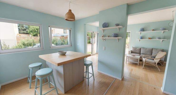 offene Küche - Küche, Maritim - (KI generiert)