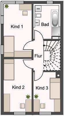 Grundriss Obergeschoss