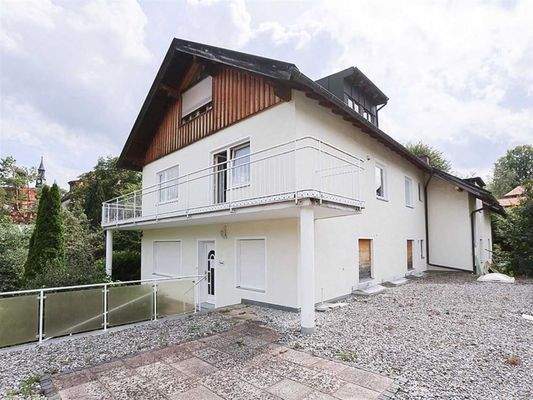 Ansicht aussen Gewerbeteil