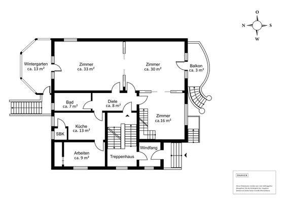 Grundriss Hochparterre