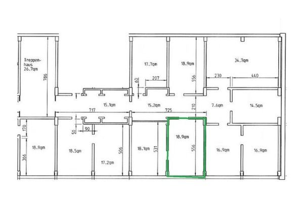 Grundriss 1 OG einzeln