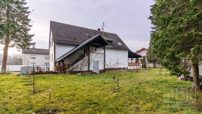 Gartenansicht auf das Haus