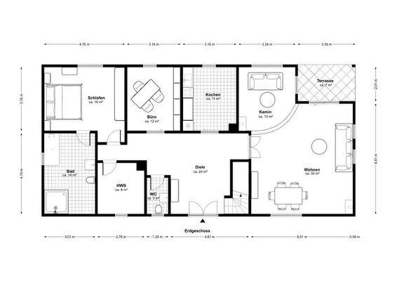 Grundriss Erdgeschoss