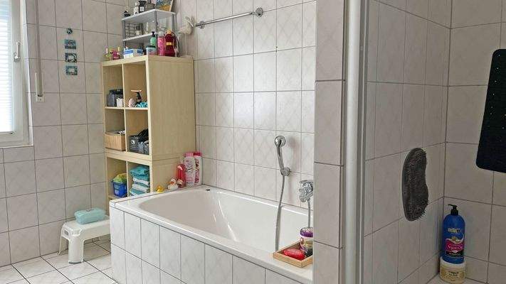 Badezimmer im Dachgeschoss